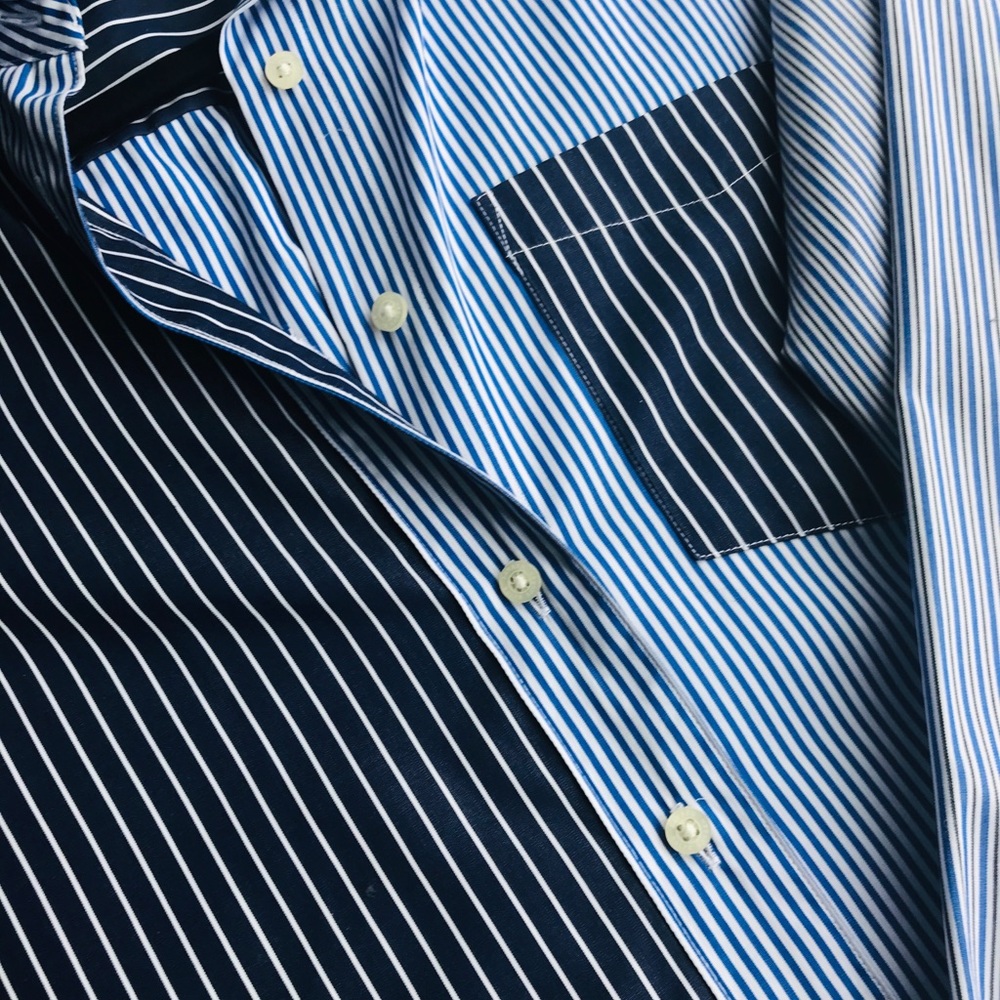 Ralph Lauren Blue/White Striped Dress